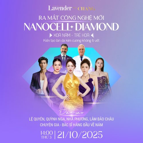 cong nghe xoa nam nanocell diamond cover - lavender by chang