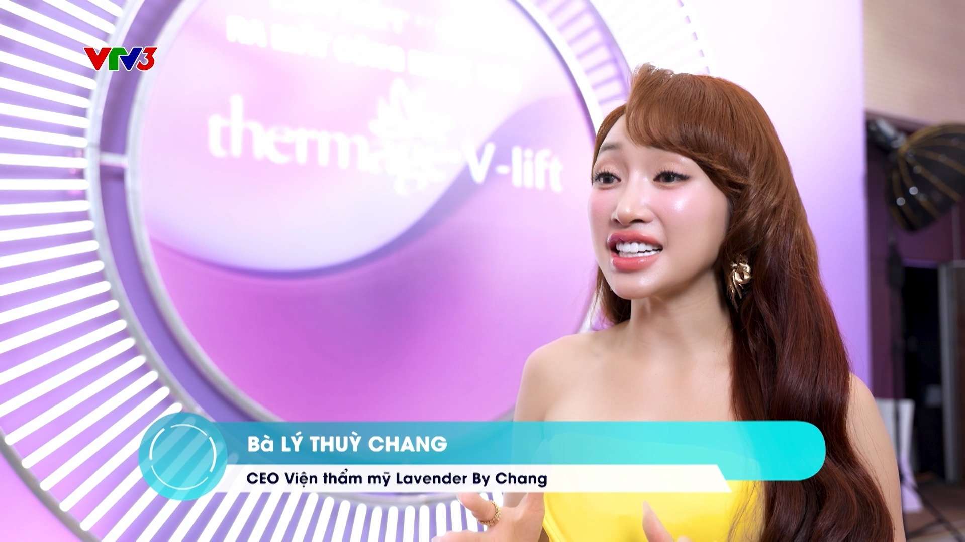 vtv3 dua tin lavenderbychang ra mat cong nghe tre hoa da tang thermage v lift7a - lavender by chang